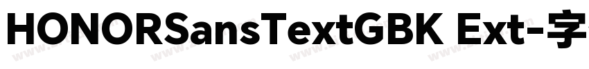 HONORSansTextGBK Ext字体转换